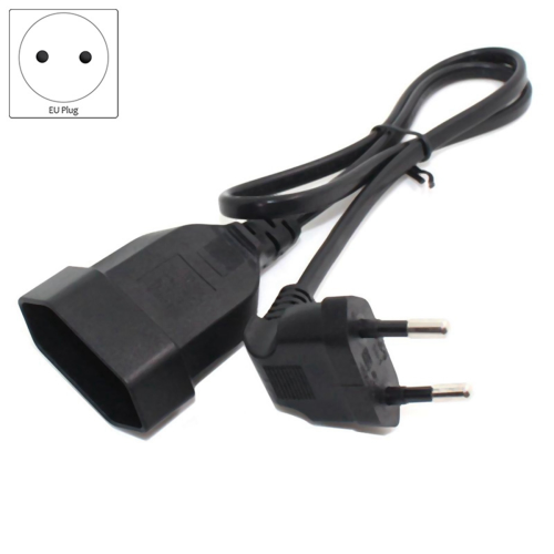 Europea Male Plug to Female Socket Power Cable for PC Computer (0.) 1