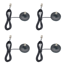 Cavo di prolunga con base magnetica per antenna BNC maschio e femmina da 3 metri
