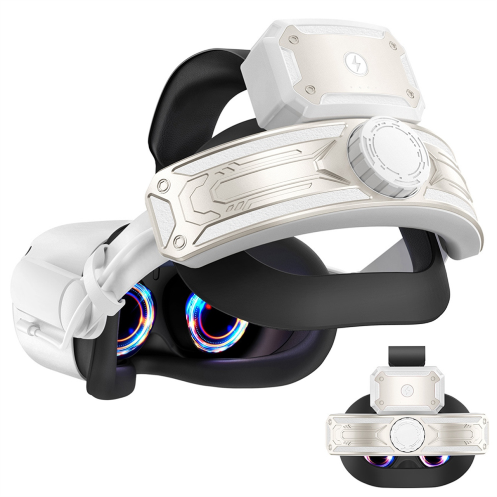 Cinturino Per La Testa Vr Con Batteria Per Meta/2, Oro RetrÃ²-image