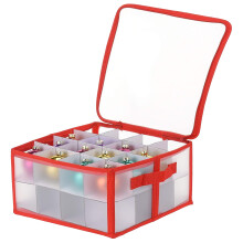 The Magic Toy Shop Ornament Storage Box For 32 Christmas Baubles