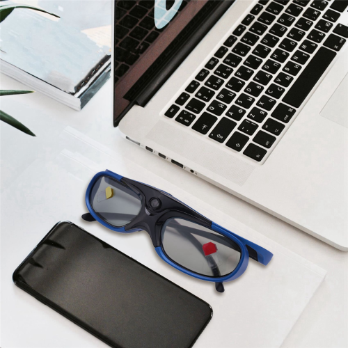 Rechargeable DLP Link 3D Glasses Active Shutter Eyewear for 2