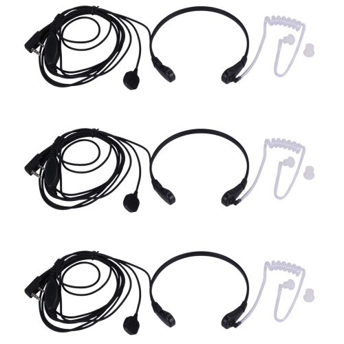 Throat Microphone Vibration Headset Earpiece for Uv-5R