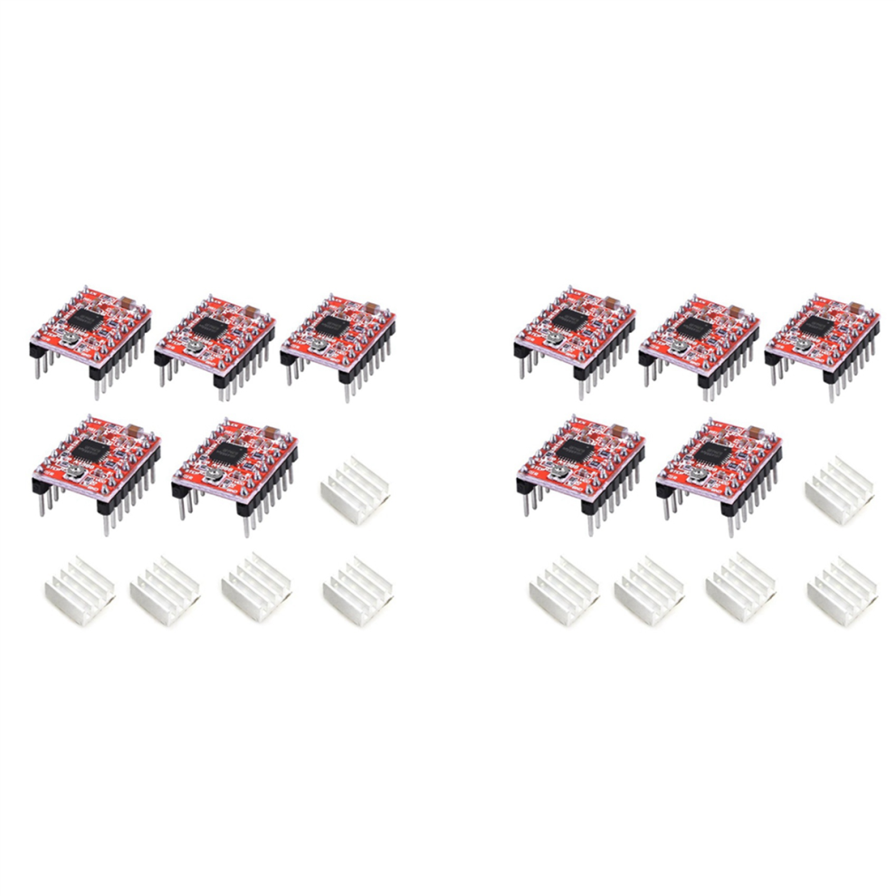 5Pcs A4988 Stepstick Stepper Motor Driver Module With Heat 4711777592204
