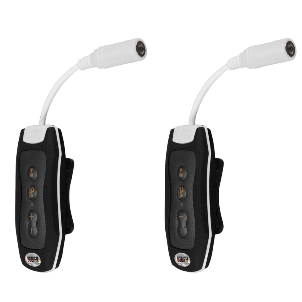 8Gb Mp3 Player Swimming + Fm Radio Waterproof Headphones Black 4711777506904