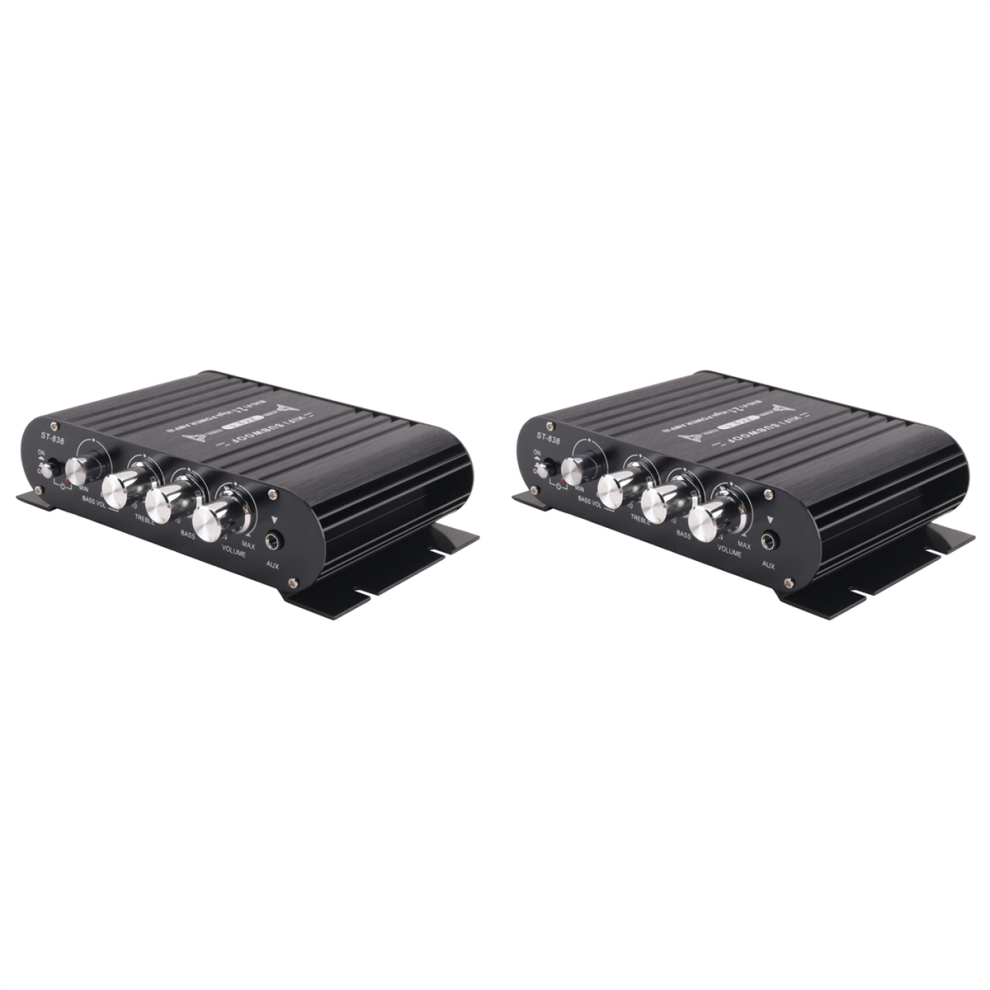 838 Hifi Amplifier 2.1 Channel Car Mp3 Mini Amp Aux Input 4711777508267