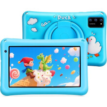 BRILLAR Kids Tablet 7 inch Android 13,8GB RAM 64GB ROM+1TB,Octa-Core,5800mAH,Dual Camera,GMS Certified,WiFi 6/BT 5.0