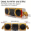 Motorcycle Speakers with Built-in Amplifier Wireless USB & AUX Inputs 4