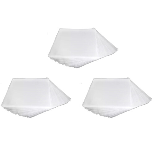 50PCS Gel Record Cover for Turntable Player LP Record Flat Open