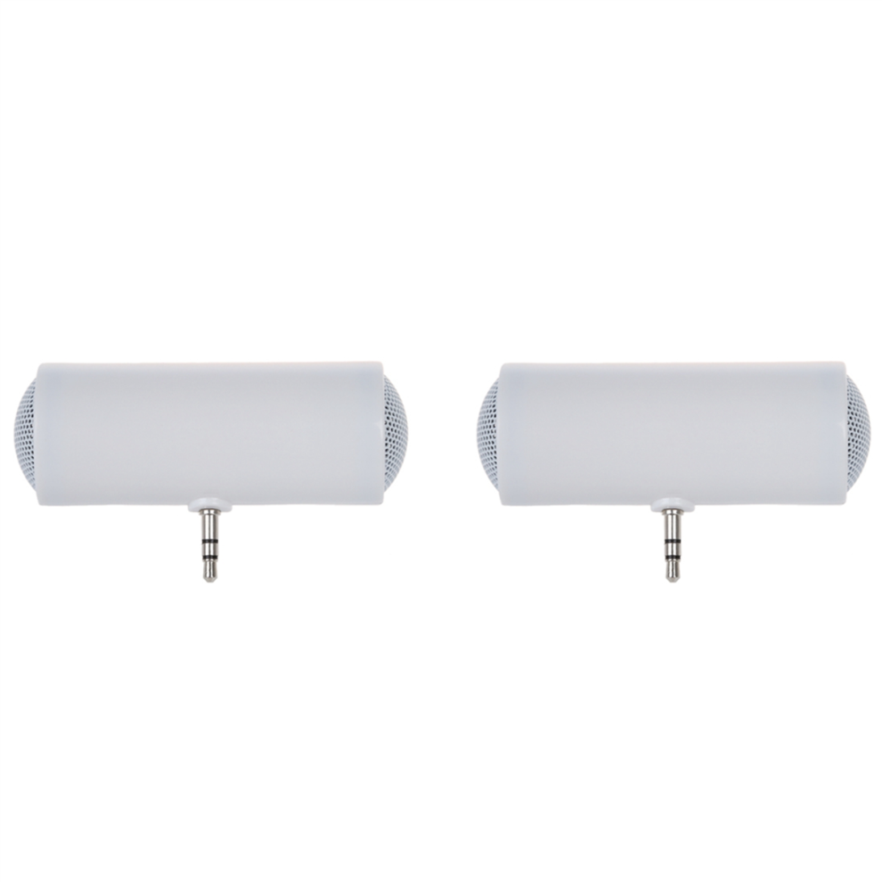 Stereo Mini Tragbar Lautsprecher Universal 3.5Mm Klinke White 4711777515692