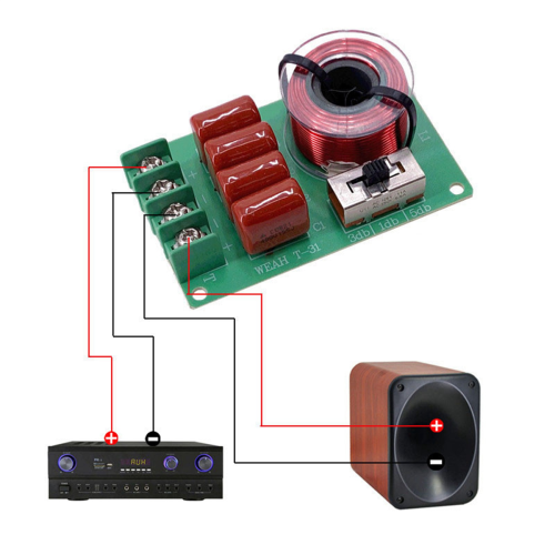 Frequency Divider Hi-Fi Audio TREBLE BASS Speaker Frequency Divider 2