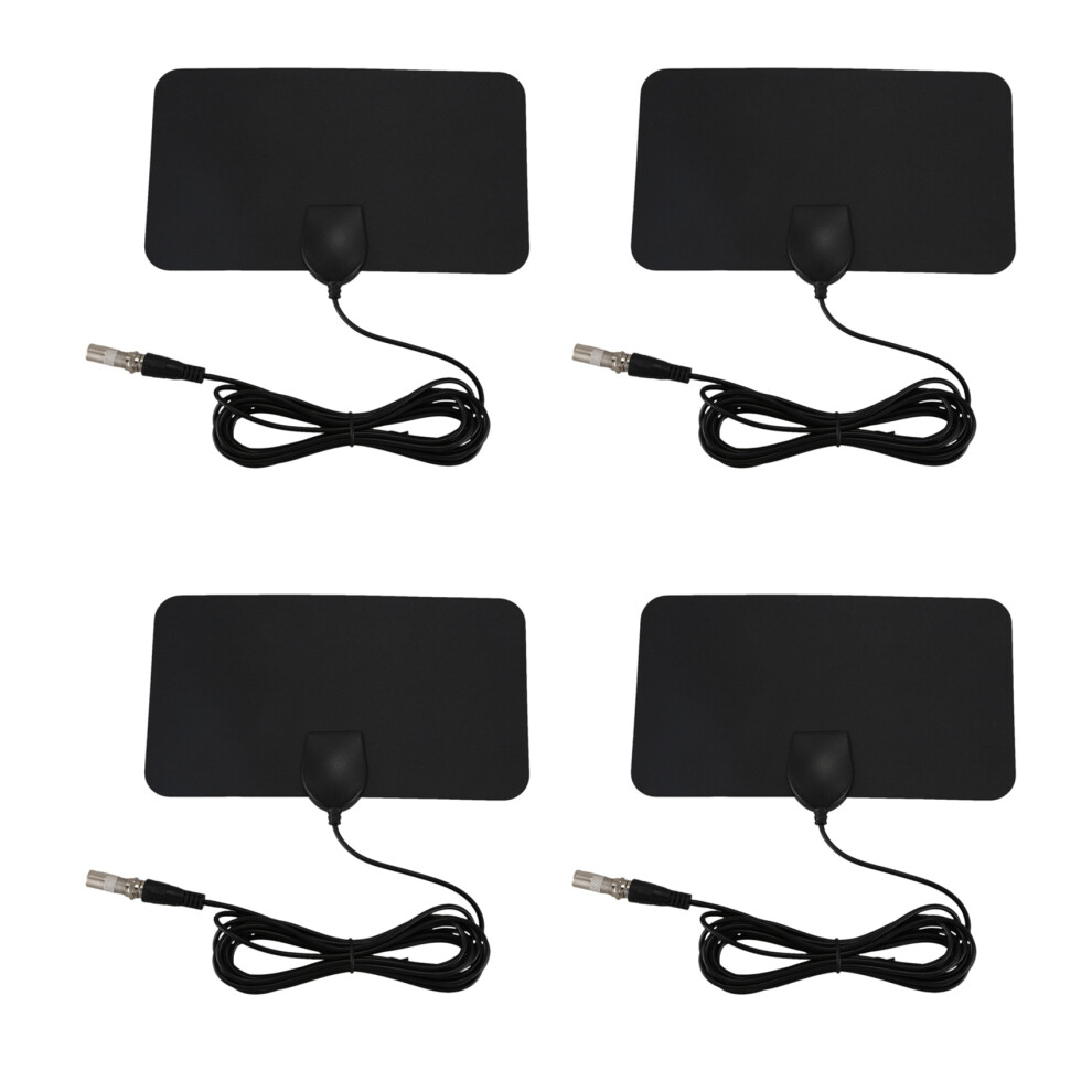 Flat Hd Digital Indoor Zoom Tv Antenna Hdtv 50 Mile Tvfox Vhf Uhf Dvb 4711777518112