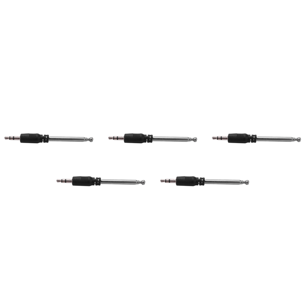 Omã¤Rkt Black Radio Antenna 3.5Mm 4 Sections Telescopic Fm Antenna Radio