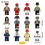 12pcs Zombie building block humanoid profession Minifigure 1