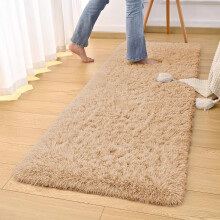 (60 x 220 CM- Runner Rug Bedroom Living Room Kitchen Floor, Shaggy Fluffy Beige Rug) Printed Traditional Runner Rugs Shaggy Fluffy Rug