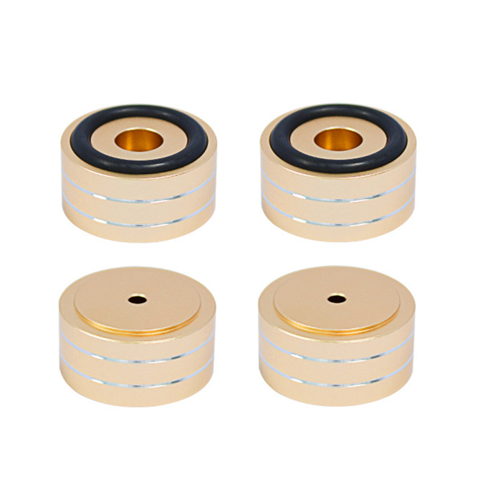 4Pcs Speaker Isolation Stand Feet Shock Absorbing Pads Gold 4711777501626