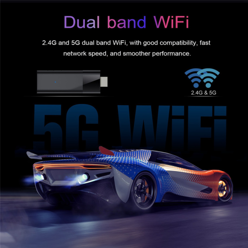 Q6 Mini + telecomando vocale Bluetooth Android 10 2 GB + 16 GB TV Box 2