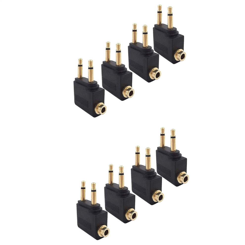 8 Pack Airplane Headphone Adapter ,Airline Airplane Flight Adapters 4711777524205