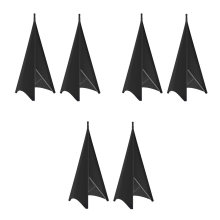 Universal Dj Light Speaker Stand Skirt Tripod Scrim Cover, 6 Pcs