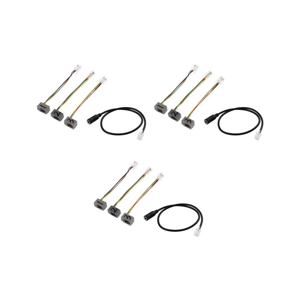 Rj9 4P4c Male Plug To 3.5Mm Female Jack Headset Audio Phone Cable 4711777526971