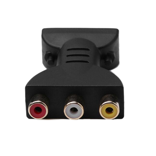 -Compatibile con 3 adattatori video audio RGB Connettore componente 1