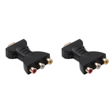 -Compatibile con 3 adattatori video audio RGB Connettore componente