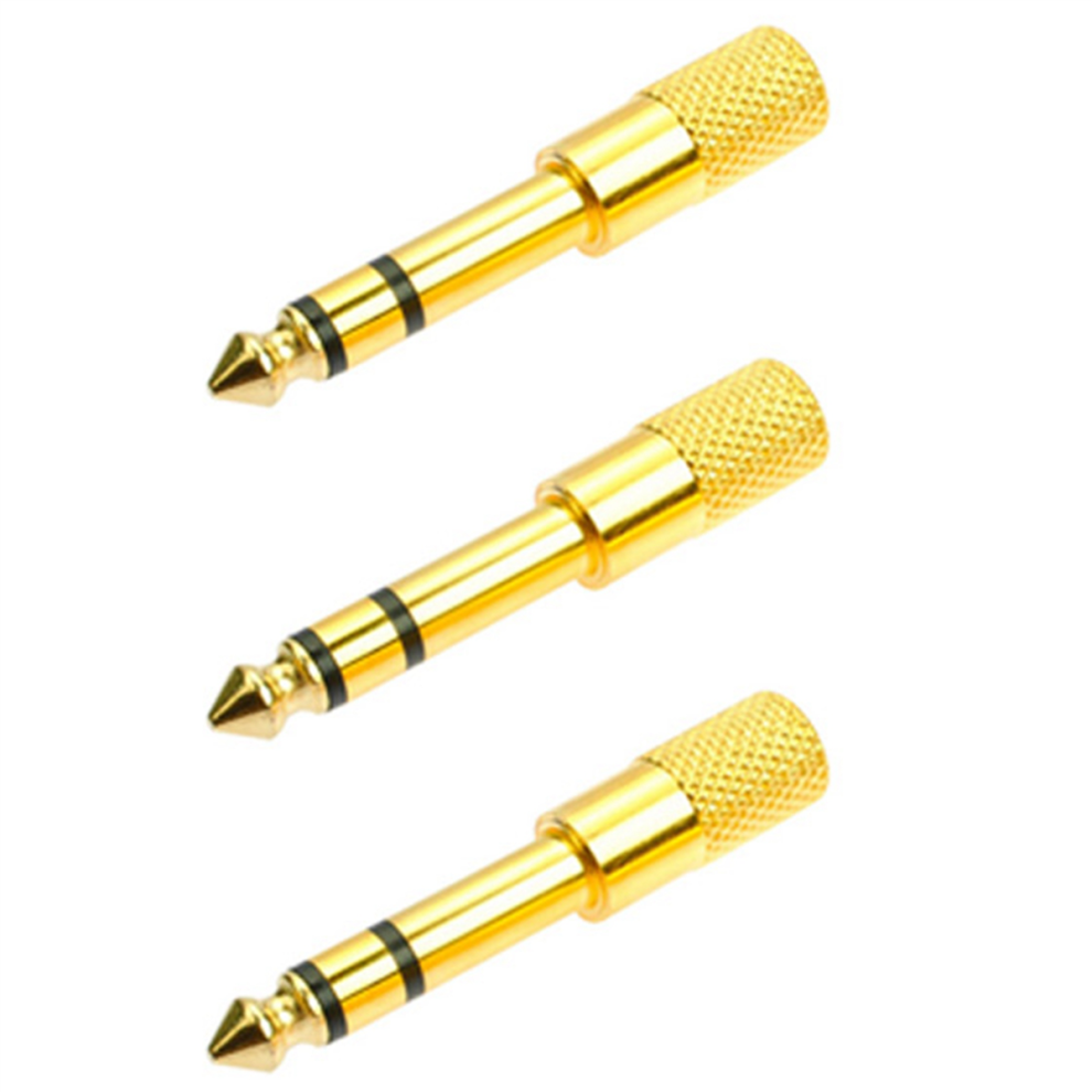 Audio Jack Adapter Konverter Stereo Stecker Buchse(Golden) Golden 4711777524564