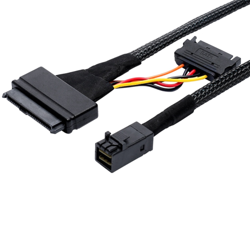 Mini SAS SFF8643 U.2 auf 8639+15PIN Stromkabel 2