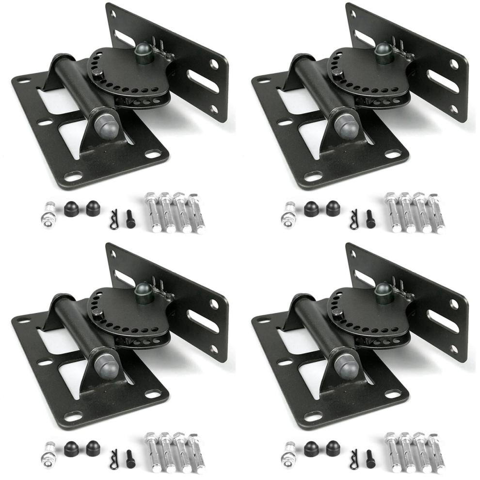 Surround Speaker Loudspeaker Wall Mounted Holder Tilt Rotate Black 4711777503446