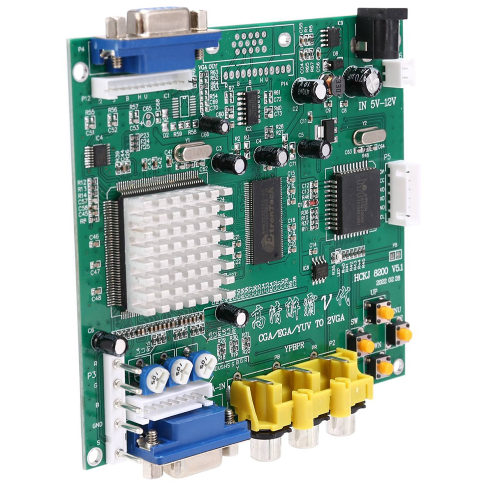 Scheda Convertitore Video Hd Per Giochi Con Uscita Cga//Yuv/Rgb A Vga GBS8200