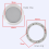 Ceiling Speaker Grille, 4-Inch Embedded Audio Speaker Grille(Silver) 4