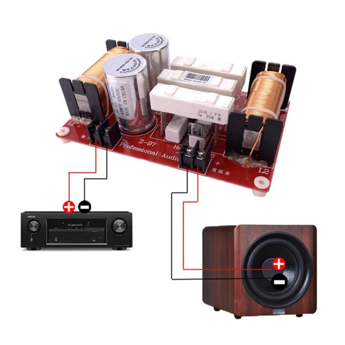 550W Heavy Bass Speaker Frequency Divider Subwoofer Crossover Filter 2