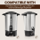 Coffee Papers Filter for 45 Cup Coffee Urn 100pcs 2