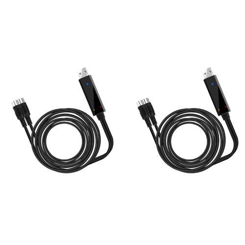 USB MIDI Cable Converter for PC to Piano Keyboard in Studio 6.5Ft 1