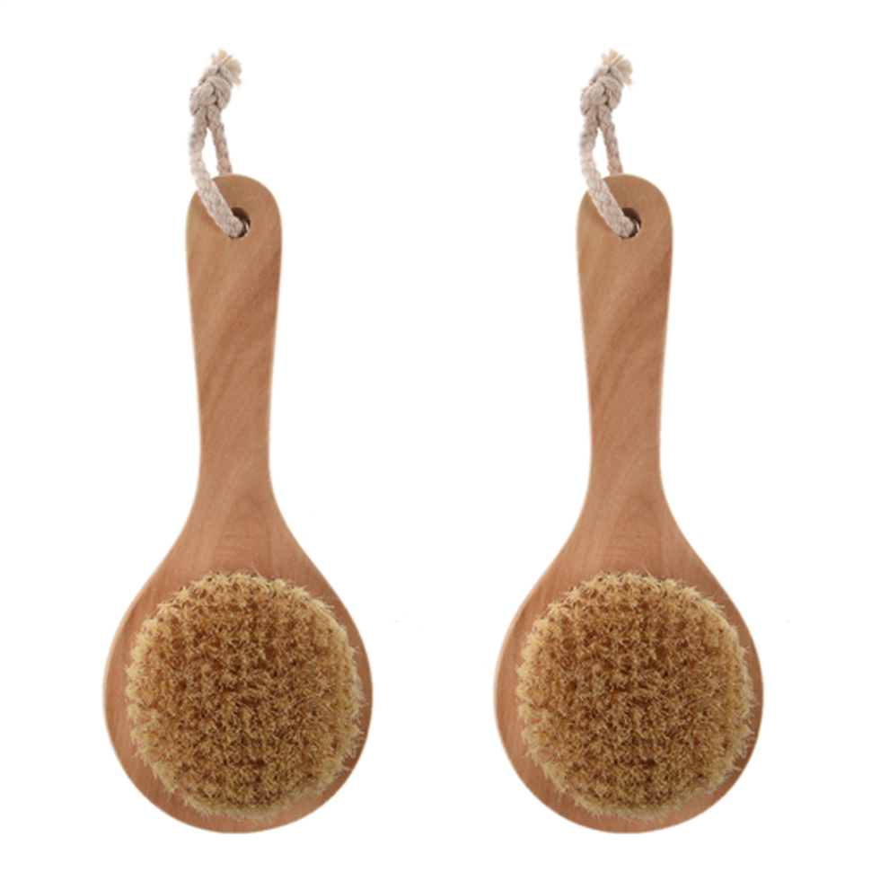 Long-handled Bristle Detox Wooden Handle Body Brush Skin Brush