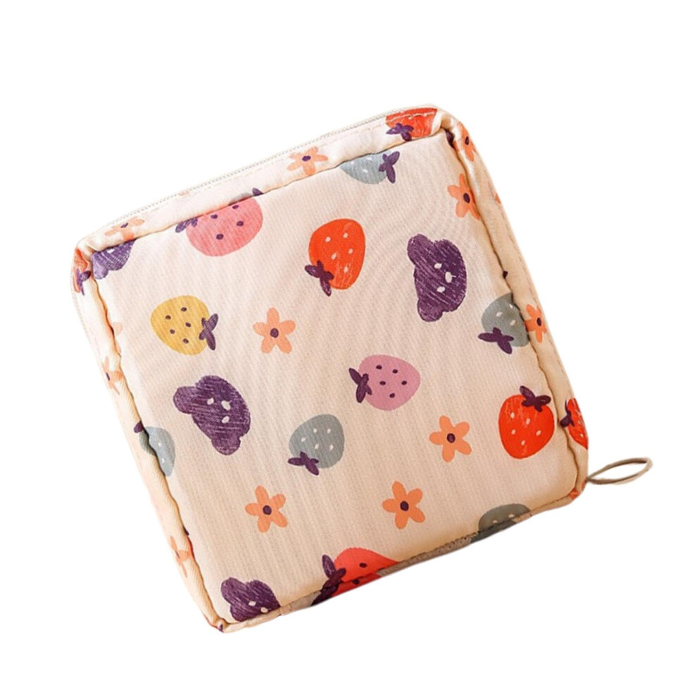 Period pouch, cute portable sanitary napkin storage bag, 12x4x12cm