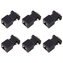 Adattatore per cavo di rete VGA Extender maschio a LAN CAT5 CAT6 RJ45
