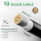 SAE Extension Cable 3FT 10AWG SAE to SAE Quick Disconnect Connector 2