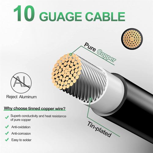 SAE Extension Cable 3FT 10AWG SAE to SAE Quick Disconnect Connector 1