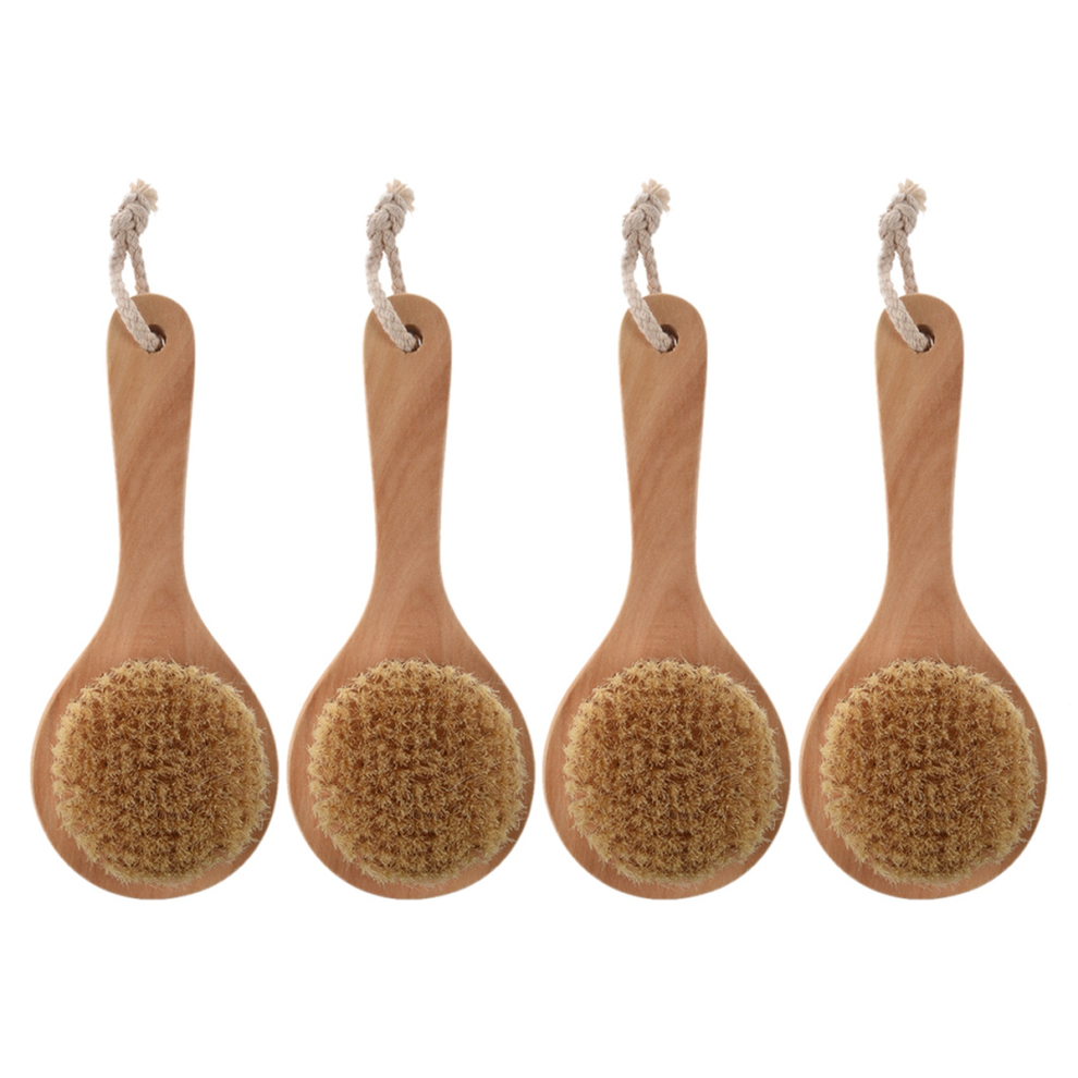 Long-handled Bristle Detox Wooden Handle Body Brush Skin Brush