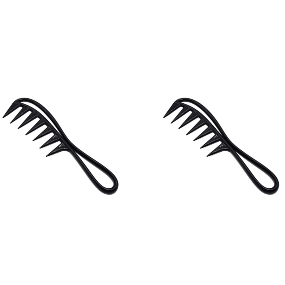 Omã¤Rkt Wide Tooth Plastic Comb Detangler Curly Hair Hairdressing Comb