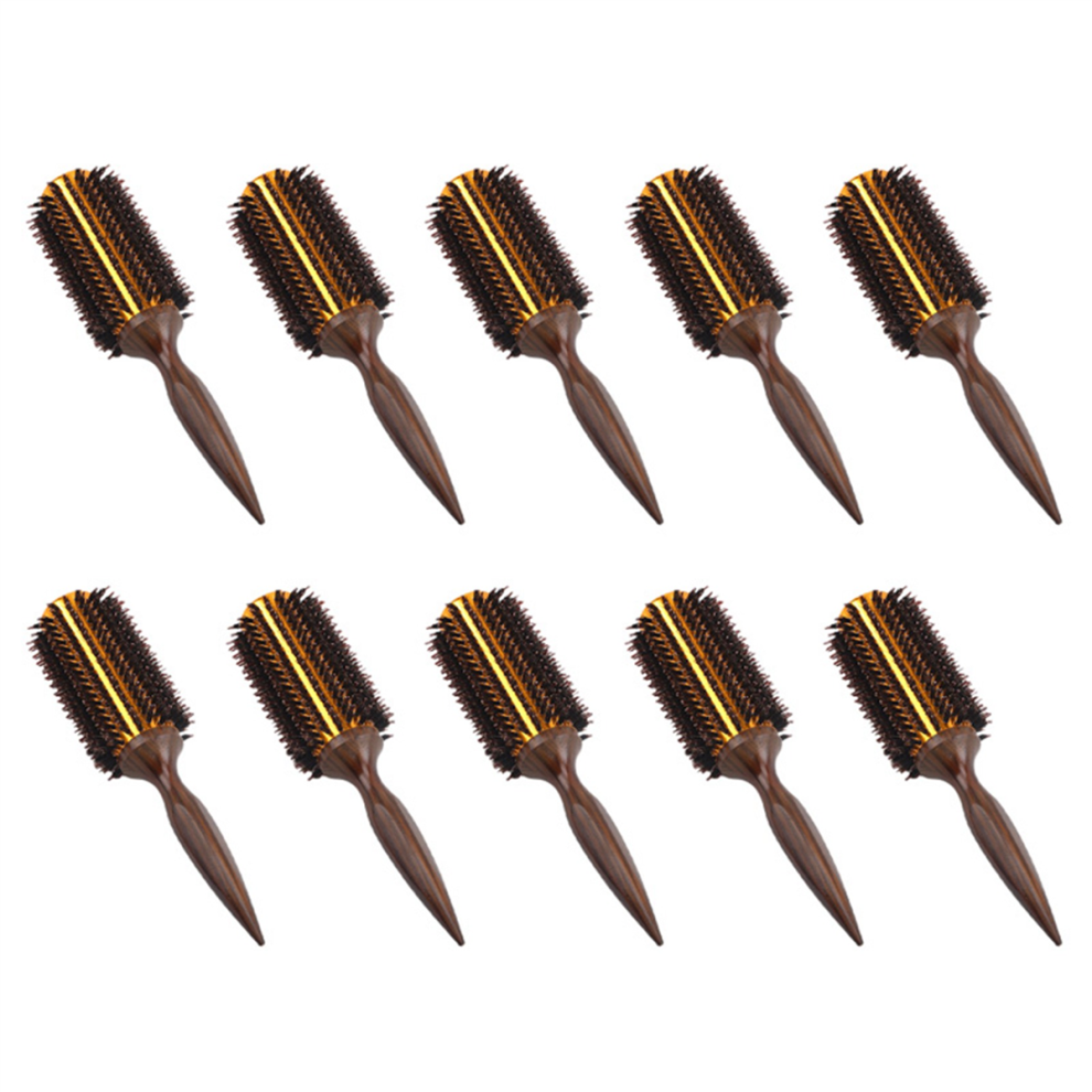 Omã¤Rkt Straight Twill Hair Comb Boar Bristle Round Styling Tool