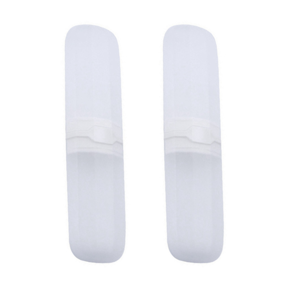 Omã¤Rkt White Toothbrush Case Stretchable Toothpaste Holder Transparent