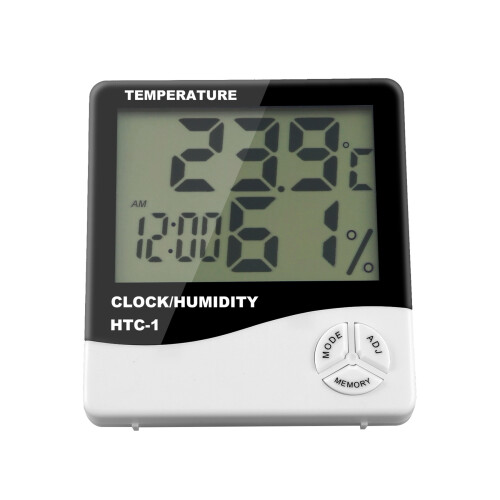 Digital LCD Indoor Temperature Thermometer Hygrometer Weather Clock 1