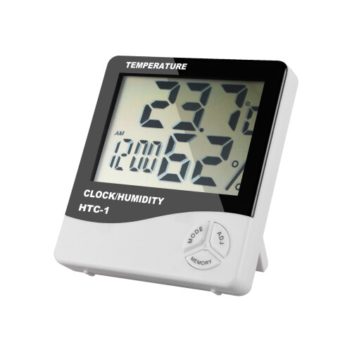 Digital LCD Indoor Temperature Thermometer Hygrometer Weather Clock 2