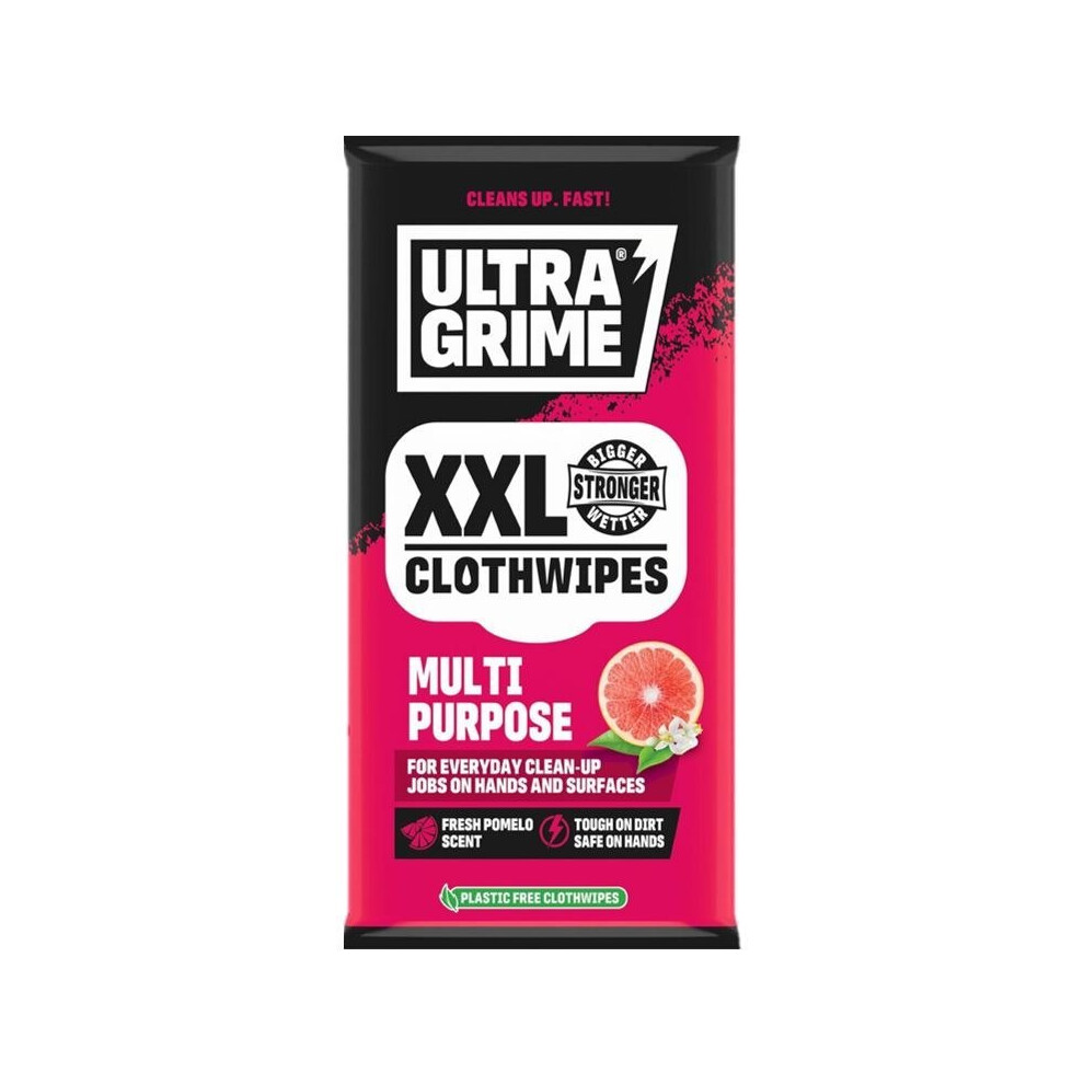 Uniwipe - UltraGrime Multi Purpose Cloth Wipes - 20 Pack - Pomelo - Image 7