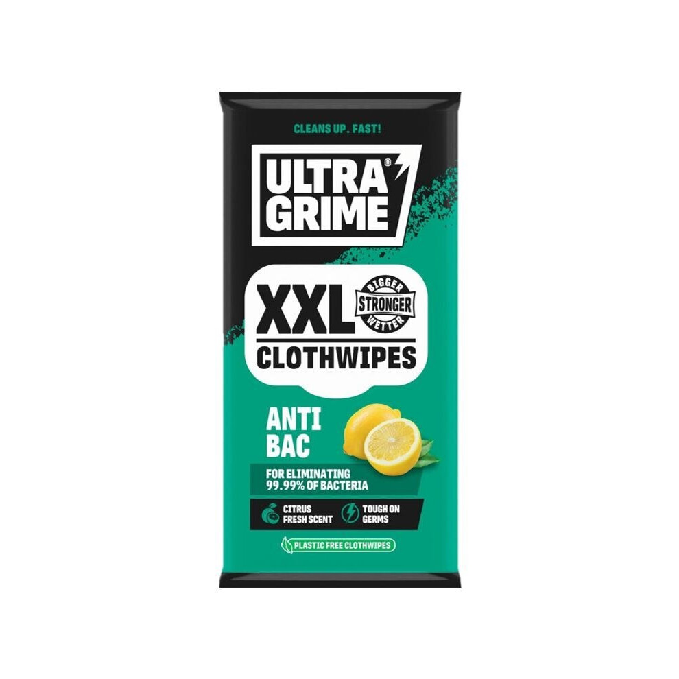 Ultragrime Anti-Bacterial Wipes Green - Image 7