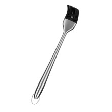 Stainless Steel Roasting Brush, Steel Handle, Silicone Head, 30 cm