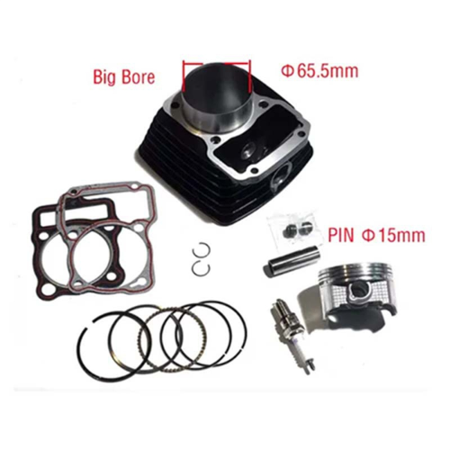 Kit cilindro e pistone per motore moto da 65,5 mm per Italika Ft125 1