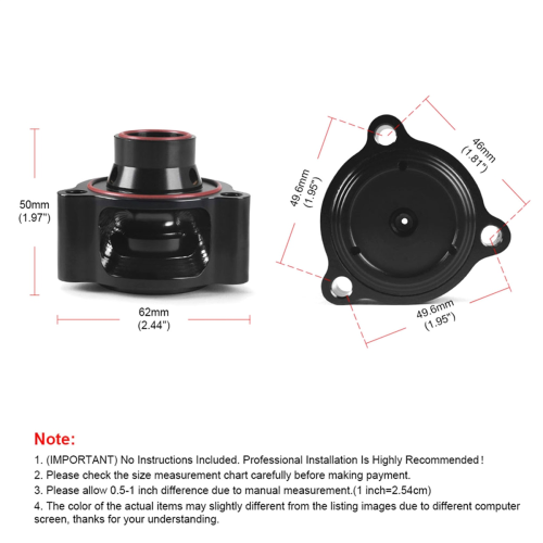 Auto BOV Adapter DV+ Blow Off Umluftventil Passend für 2