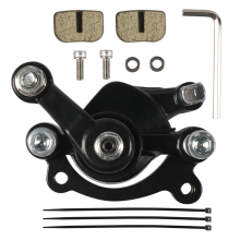 Hinterrad-Scheibenbremssattel mit Bremsbelag für Minibikes 43, 47 und 49 cm³, Schwarz
